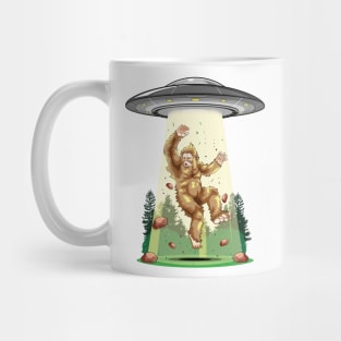 Cosmic Encounter:  Bigfoot Alien Abduction Mug